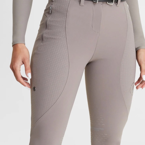 AD Breeches Size UK 8  Taupe NWT Aztec Diamond Equestrian Horse Riding Pants - Picture 2 of 15